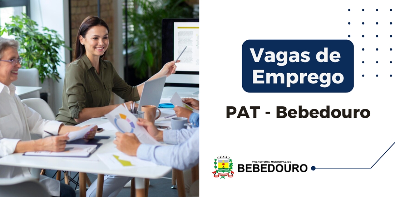 PAT de Bebedouro informa novas vagas de emprego – 12/12