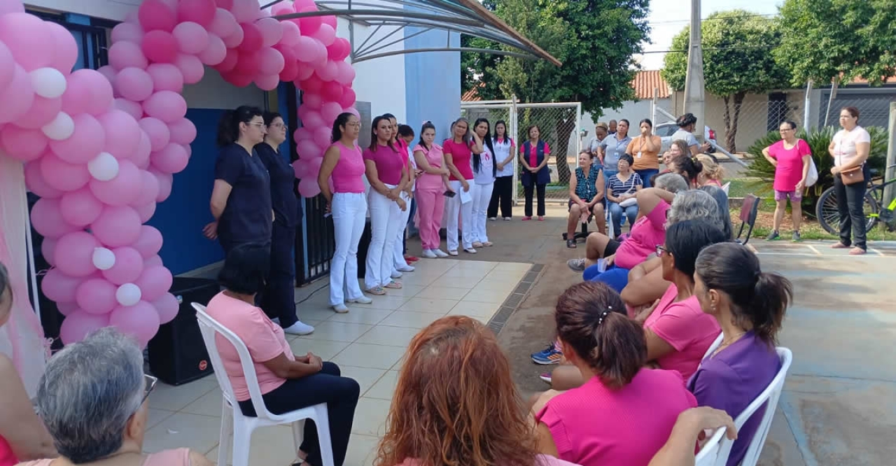 Unidades de Saúde realizam ações do Outubro Rosa com palestras e atendimentos preventivos