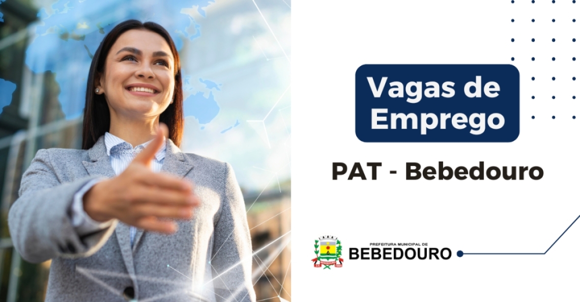 PAT de Bebedouro informa novas vagas de emprego – 18/06