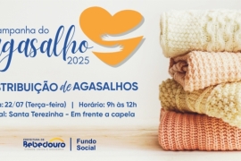 Prefeitura realizará a entrega de agasalhos e cobertores no bairro Santa Terezinha