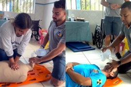 Treinamento prático para agentes comunitários e de endemias fortalece atuação em situações de emergência