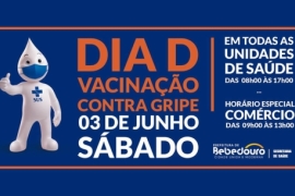 Dia D Vacinação contra a gripe e Covid-19 neste sábado (03/06)