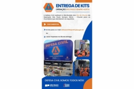 Defesa Civil realiza entrega de Kits de Chuvas em Bebedouro