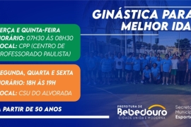 Ginástica para Melhor Idade oferece atividades