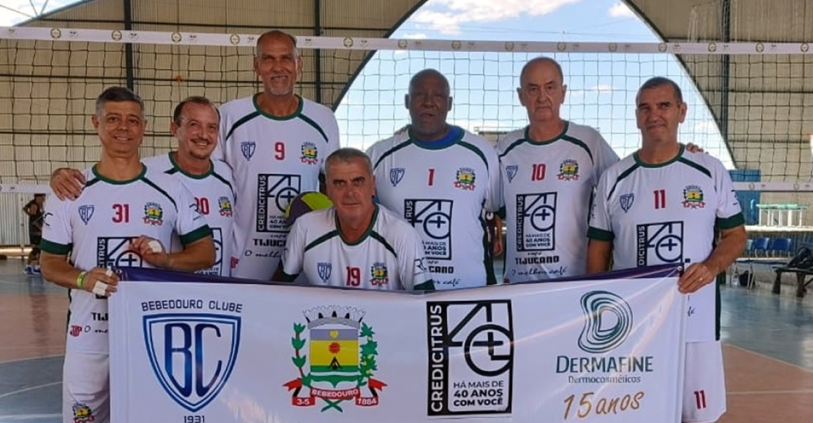 Equipe masculina 58+ de Bebedouro conquista título na Superliga Melhor Idade da América 2025