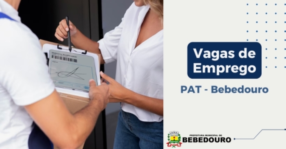 PAT de Bebedouro informa novas vagas de emprego – 27/09