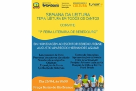 1ª Feira Literária acontece no sábado(26/04)