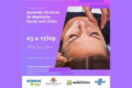 Fundo Social oferece curso gratuito de Depilação Facial com Linha
